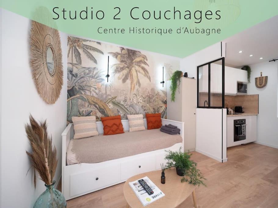 Le Gachiou - Studio 2 Couchages - Centre Historique 오바뉴 외부 사진